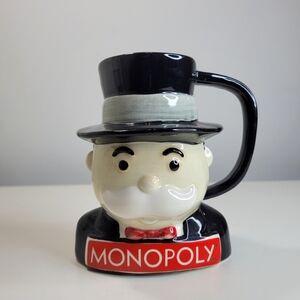 Monopoly Hasbor 2003 Collectors Mug Cup 3D Rich Uncle Pennybags